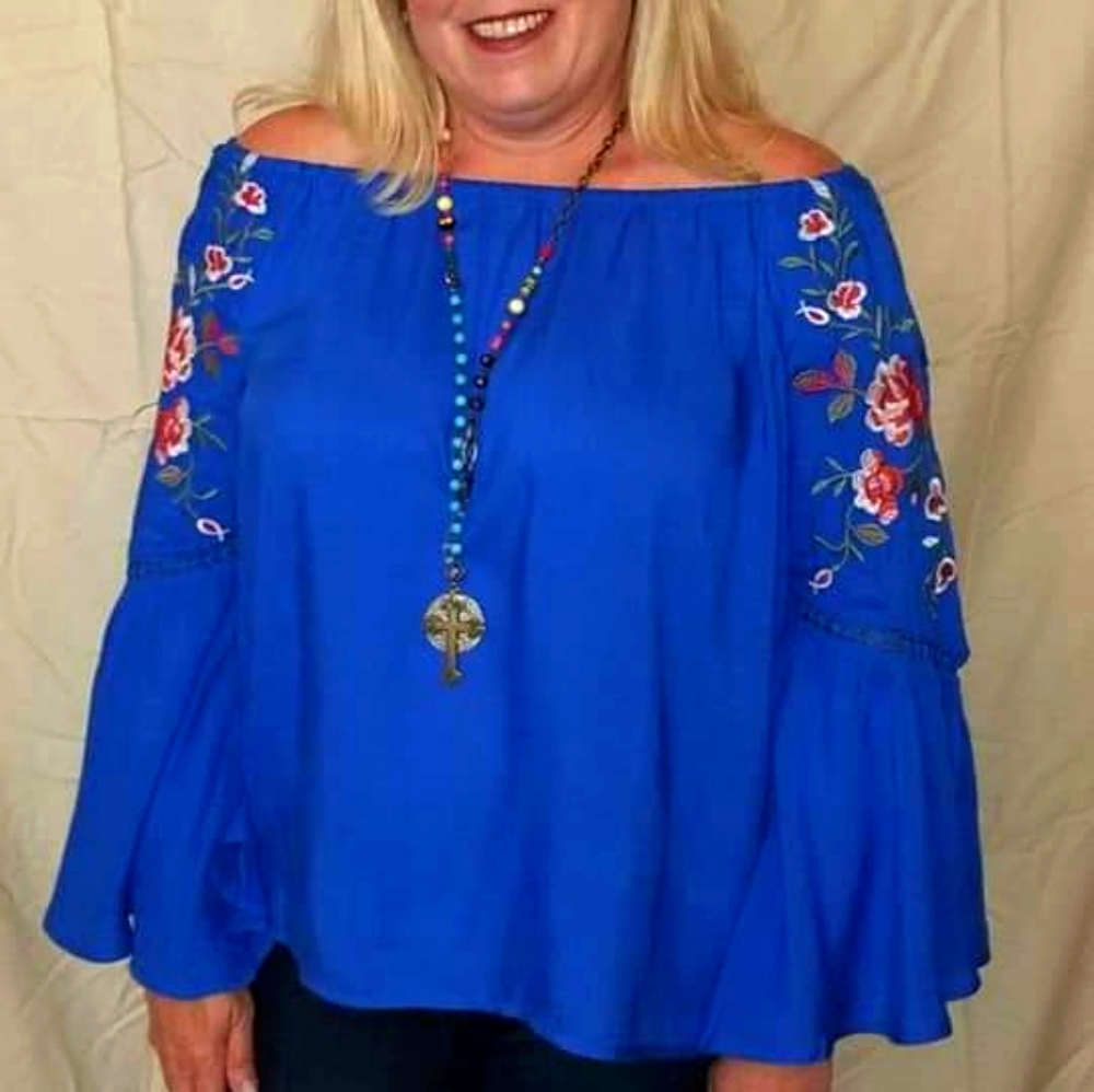 Royal blue shirt